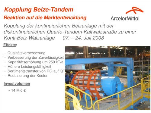 Die ArcelorMittal Eisenhüttenstadt GmbH – ein Die ... - zuliefertag.de