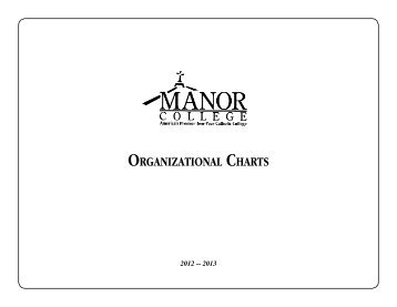 OrganizatiOnal Charts - Manor College