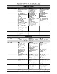 Core Curriculum - Bren School of Environmental Science ...