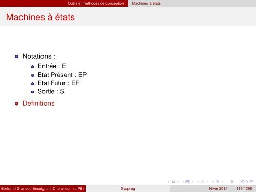 Transparents du cours - VHDL - MAE - MÃ©moire - Free