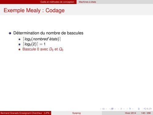 Transparents du cours - VHDL - MAE - MÃ©moire - Free