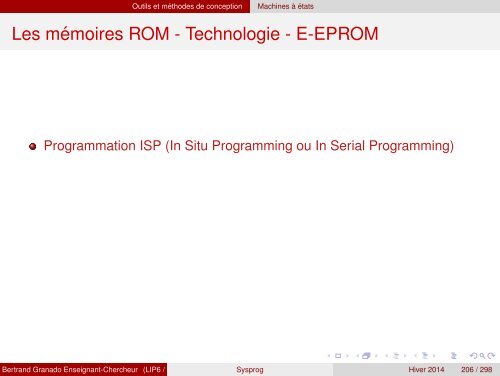 Transparents du cours - VHDL - MAE - MÃ©moire - Free