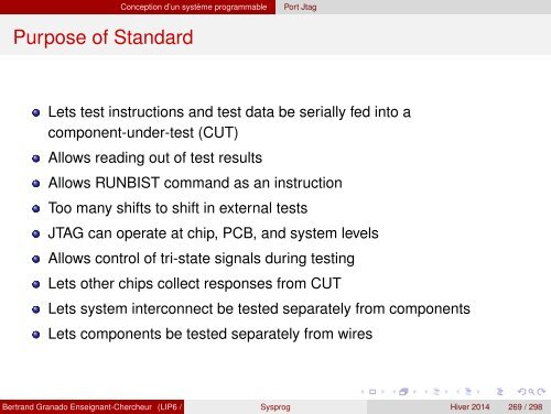 Transparents du cours - VHDL - MAE - MÃ©moire - Free