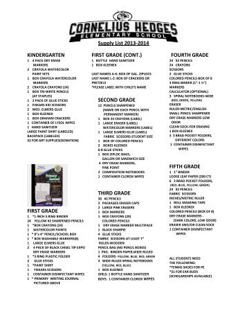 Hedges Elementary School 2013-2014