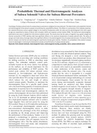 Probabilistic Thermal and Electromagnetic Analyses of Subsea ...