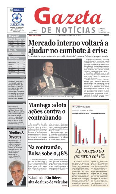 Mercado interno voltarÃ¡ a ajudar no combate Ã  crise - Jgn.com.br