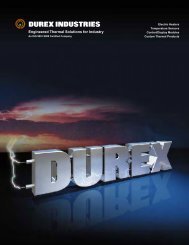 Engineered Thermal Solutions for Industry - Durex Industries