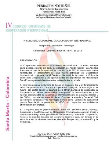 IV CONGRESO COLOMBIANO DE COOPERACION ... - Cajamag