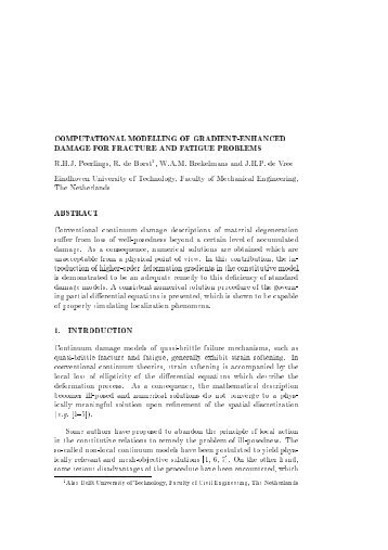 computational modelling of gradient-enhanced damage for fracture ...