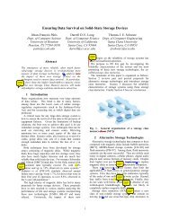 Ensuring Data Survival on Solid-State Storage Devices - CiteSeerX