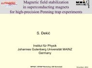 Temperature measurement of a single ion in a Penning trap - GSI