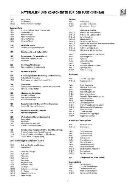 tiefbau-, hÜtten-, gießerei-, KeramiK- und glastechniK