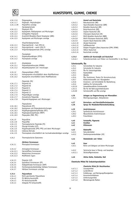 tiefbau-, hÜtten-, gießerei-, KeramiK- und glastechniK