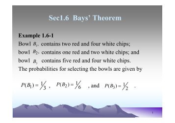 Sec1.6 Bays' Theorem