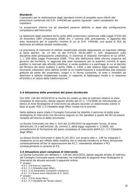 Valutazione integrata - Comune di Arezzo