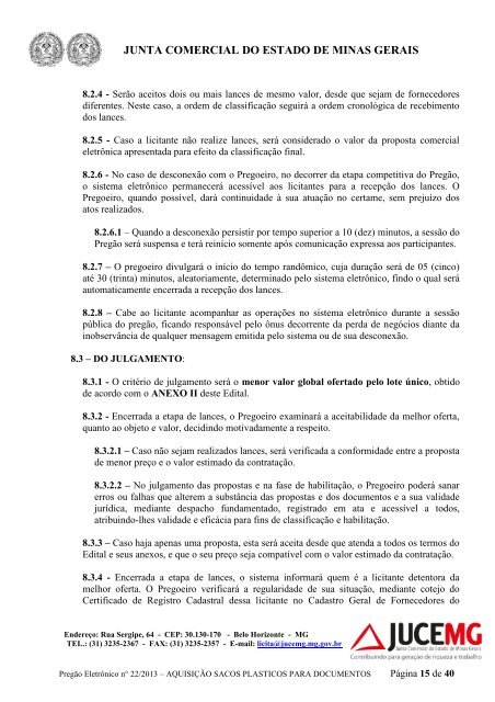 Edital PregÃ£o EletrÃ´nico - Processo 68/2013 - Junta Comercial do ...