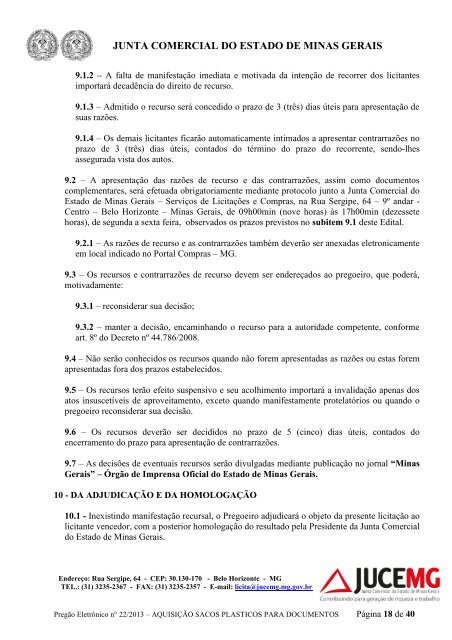 Edital PregÃ£o EletrÃ´nico - Processo 68/2013 - Junta Comercial do ...