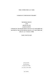 Articles of Association PDF - Anglo American