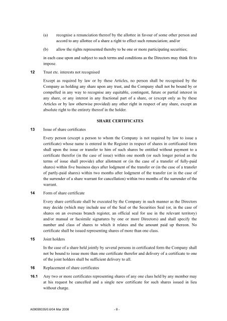 Articles of Association PDF - Anglo American