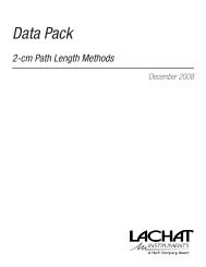 Data Pack - Lachat Instruments