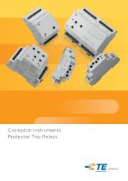 Protector Trip Relays - Crompton Instruments