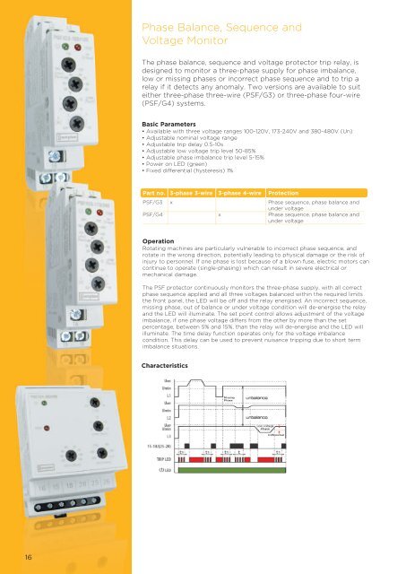 Protector Trip Relays - Crompton Instruments