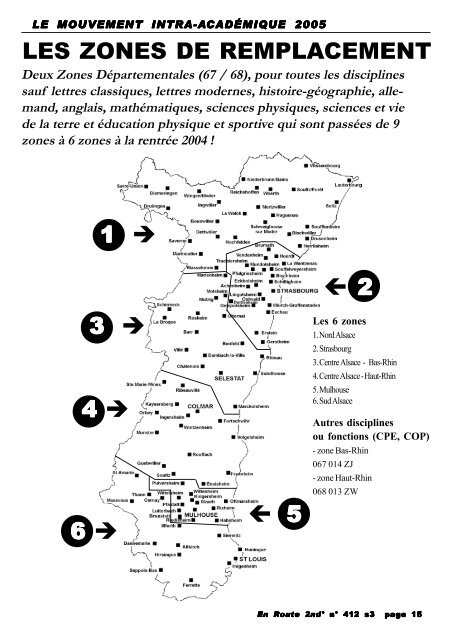 carte des ZR de l'acadÃ©mie (pdf) - Sgen-CFDT ALSACE