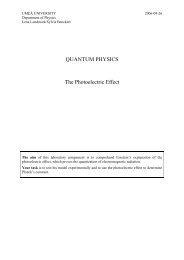 QUANTUM PHYSICS The Photoelectric Effect