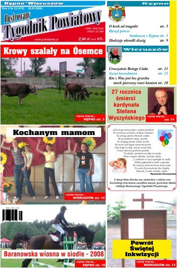 Krowy szalaÅy na Ãsemce - Tygodnik powiatowy