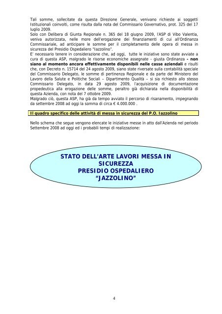 relazione - Azienda Sanitaria Provinciale di Vibo Valentia