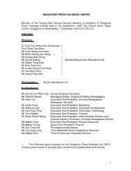Annual Report 2012 - Singapore Press Holdings