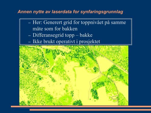 Laserdata som grunnlag for hÃƒÂ¸ydekurver