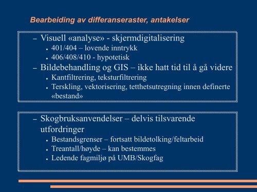 Laserdata som grunnlag for hÃƒÂ¸ydekurver