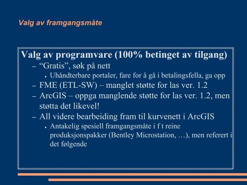 Laserdata som grunnlag for hÃƒÂ¸ydekurver