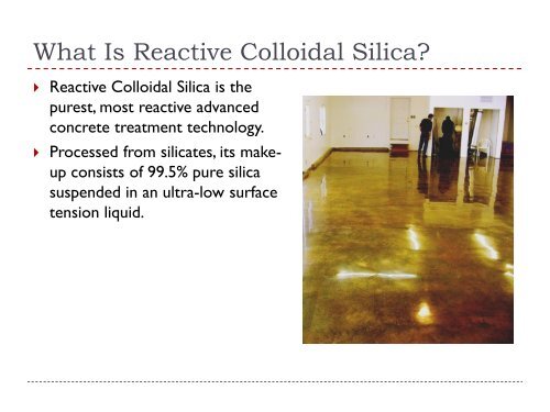 Colloidal Silica - Ron Blank & Associates, Inc.