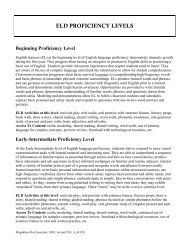 ELD Proficiency Levels - LACOE > Curriculum & Instruction ...