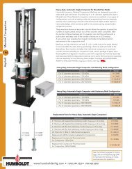 Humboldt Laboratory Essentials - Humboldt Mfg. Co.