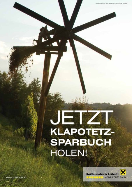 klapotetz- sparbuch - Raiffeisenbank Leibnitz