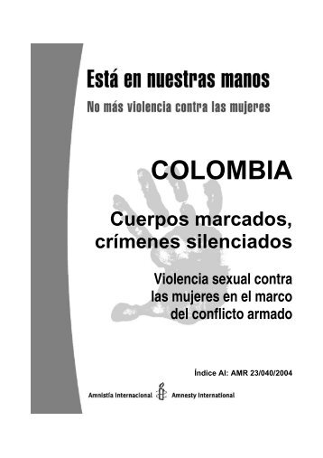 COLOMBIA Cuerpos marcados, crímenes silenciados - HIV/AIDS ...