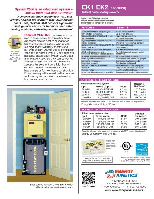 View Oil Heat - Energy Kinetics Boilers