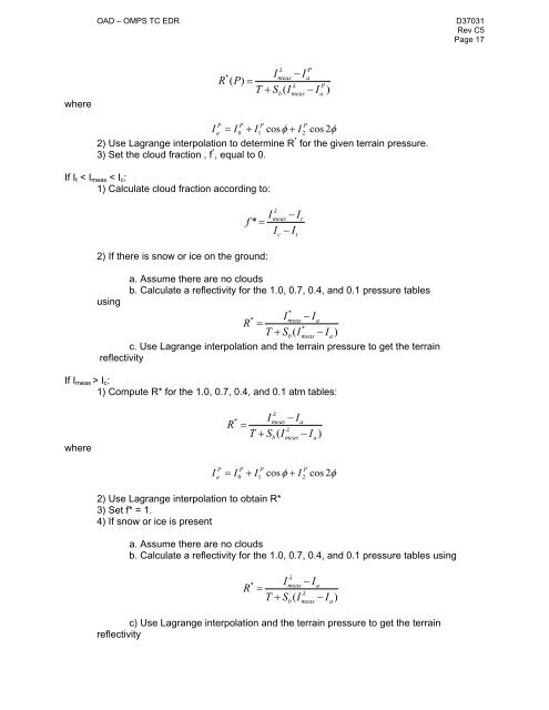 (OAD) Document for Ozone Mapping and Profiler Suite ... - NASA