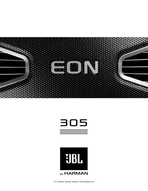 EON 305 English User Guide - JBL Professional