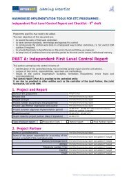 Control Report and Checklist - Interact