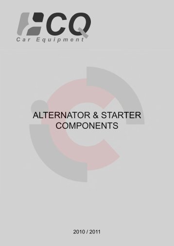 ALTERNATOR & STARTER COMPONENTS - Inter Cars