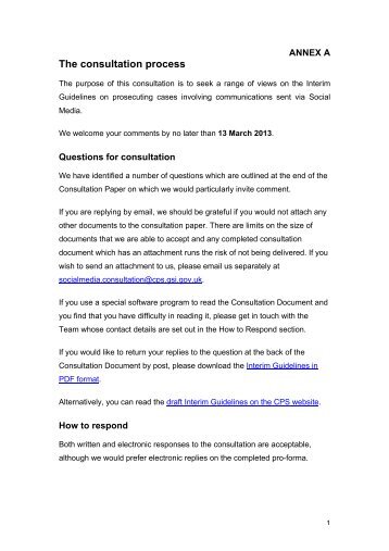 Response to DPP Social Media Consultation - Article 19