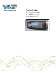 Portable One - Audio Precision