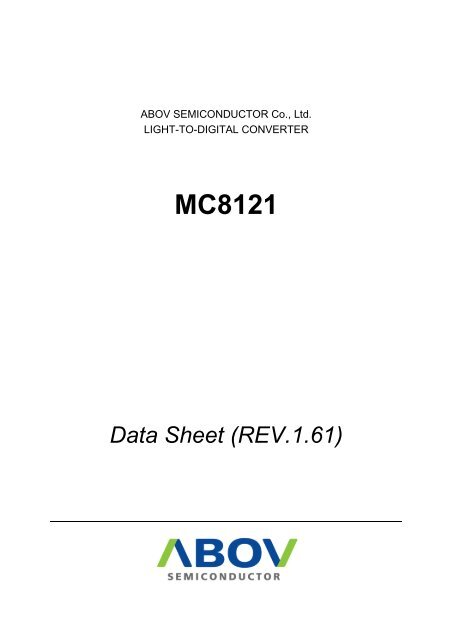 MC8121 - abov.co.kr