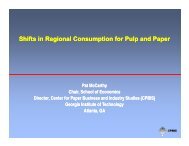 McCarthy, P., Lei, L., Shifts in Regional Consumption for the Pulp ...