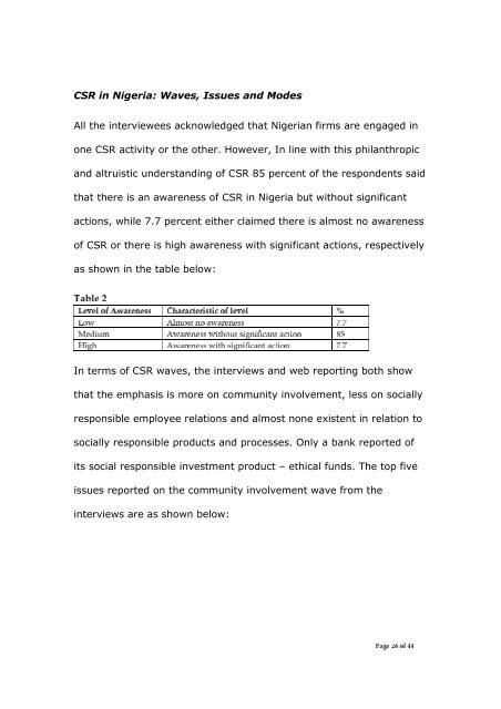 Corporate Social Responsibility (CSR) in Nigeria: western mimicry ...