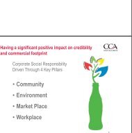 Corporate Responsibility at CCA - Coca-Cola Amatil